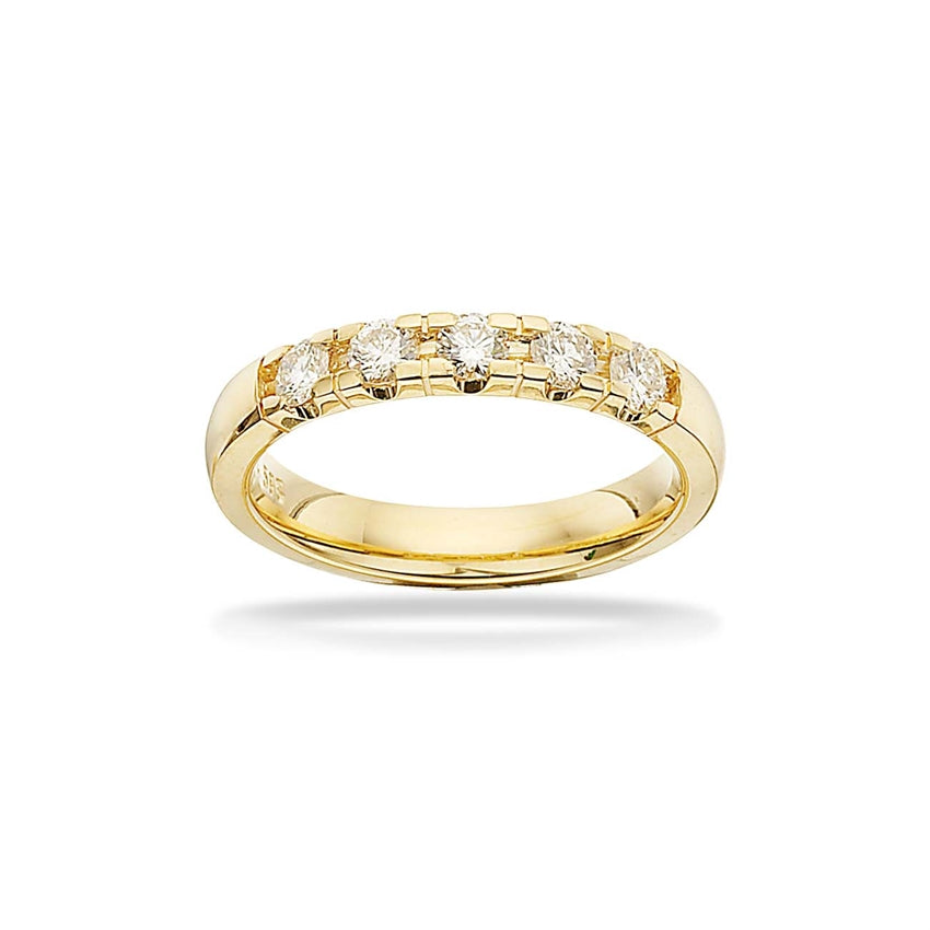 Eksklusiv Scrouples alliancering i 14 karat guld med 0,55 ct diamanter